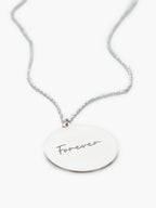 Madalyon Parmak İzi Gümüş Kolye - Linyum kolye görseli 6